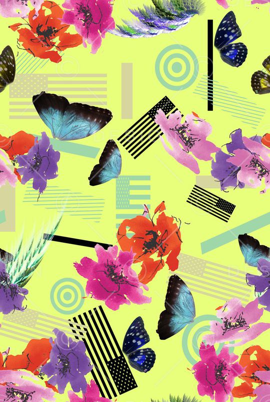 几何印花华亿平台图片