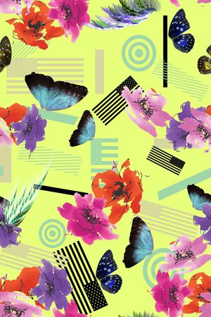 几何印花华亿平台图片