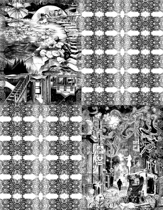 传统纹路印花华亿平台图片