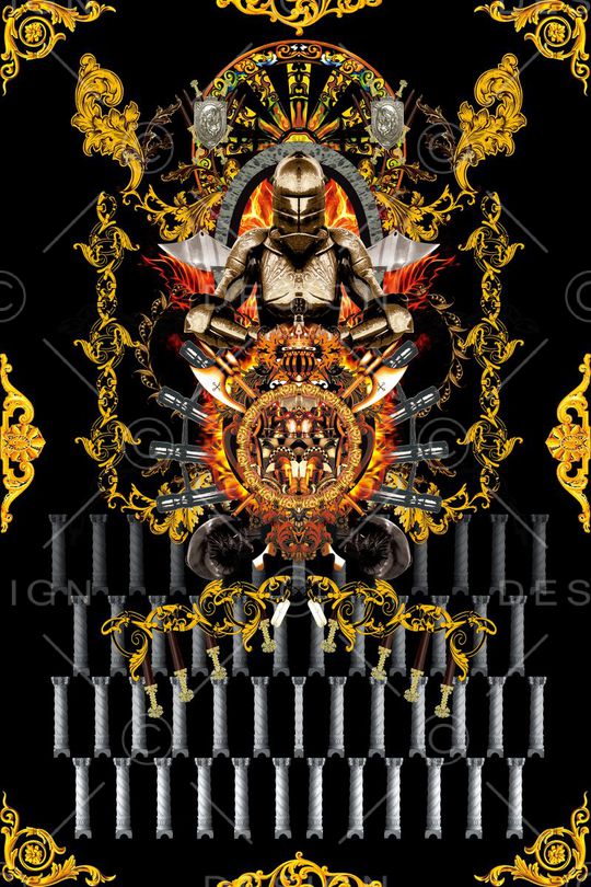 大牌男装印花华亿平台图片