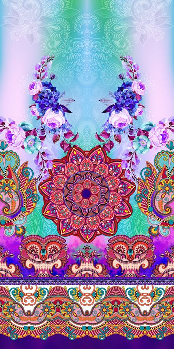 510899-曼陀罗田园花卉定位