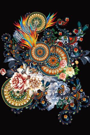 几何印花华亿平台图片