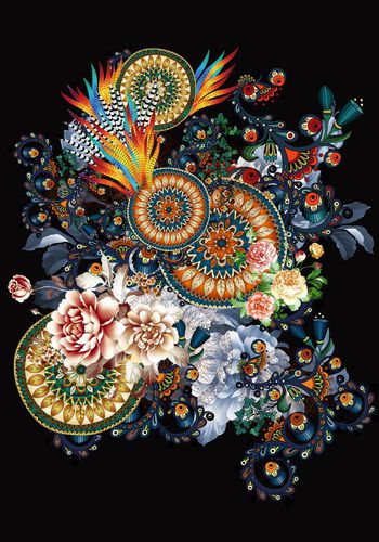 几何印花华亿平台图片