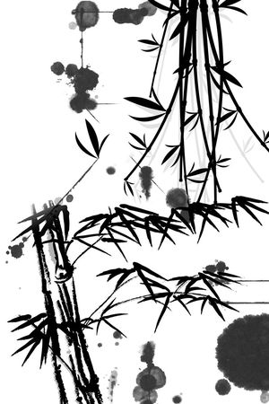 水墨印花华亿平台图片