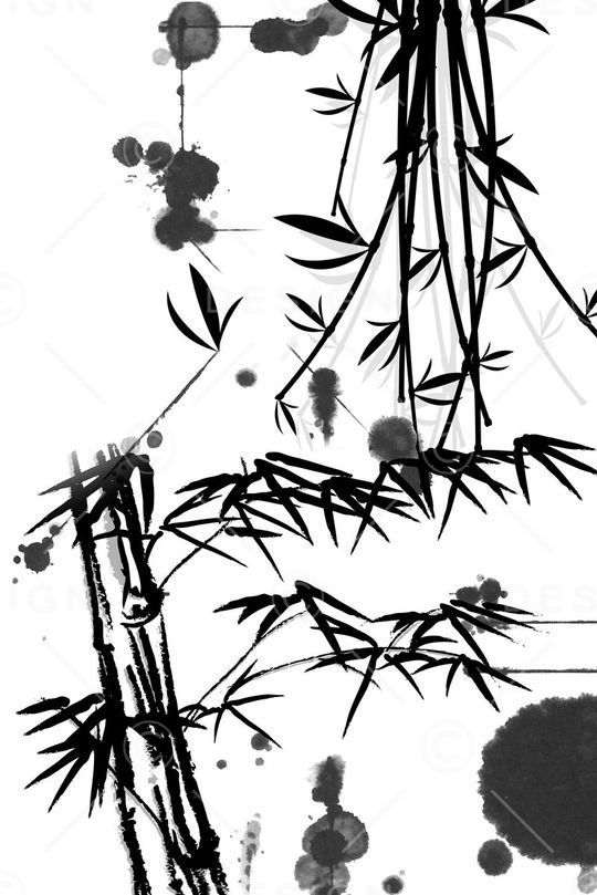 水墨印花华亿平台图片