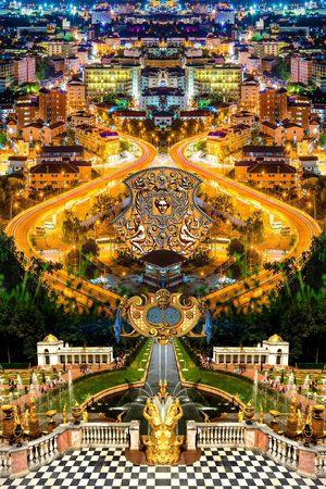 风景印花华亿平台图片