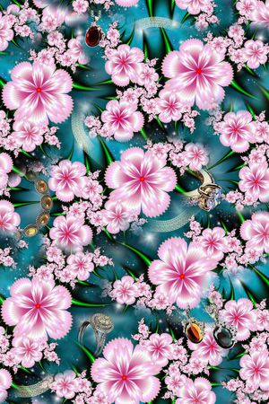 花卉印花华亿平台图片