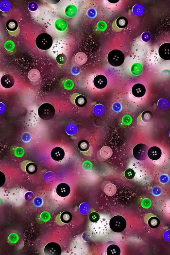 511217-彩色纽扣 云纹 组合