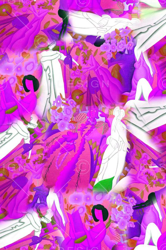 抽象印花华亿平台图片