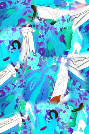 抽象印花华亿平台图片