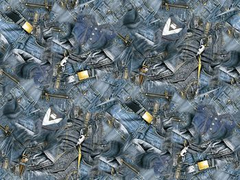 牛仔休闲风印花华亿平台图片