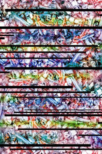 511263- 抽象 五彩肌理 条纹组合