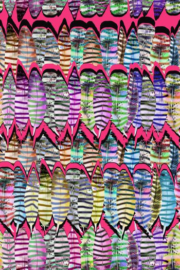 511276-五彩羽毛 条纹组合