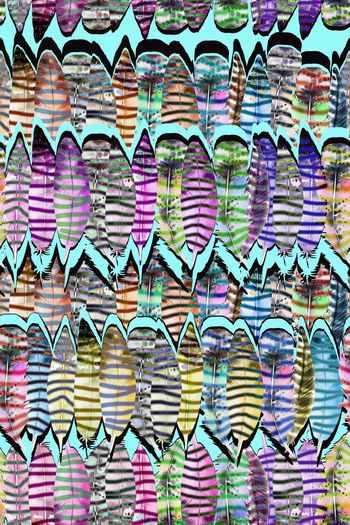 511280-五彩羽毛 条纹组合