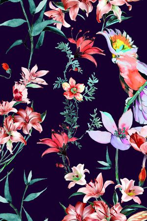 手绘印花华亿平台图片