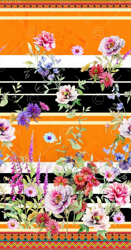 民族纹样印花华亿平台图片