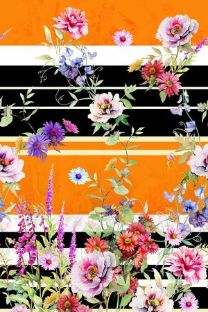 民族纹样印花华亿平台图片