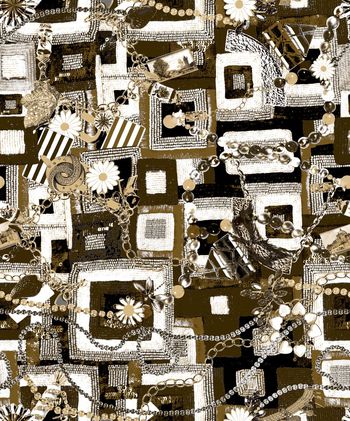 511503-时尚 布纹 珠宝 组合 户外运动休