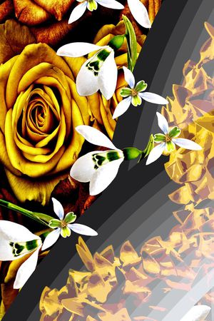 时尚写意印花华亿平台图片