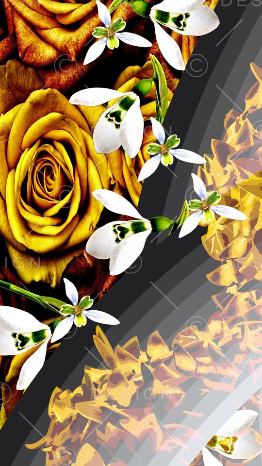 时尚写意印花华亿平台图片