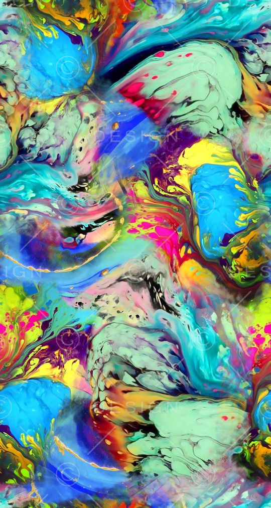 颜料泼洒印花华亿平台图片