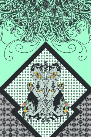 新款个性民族风印花华亿平台图片