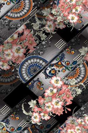 几何印花华亿平台图片