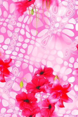 手绘水彩印花华亿平台图片