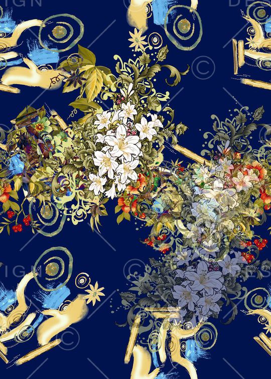 抽象印花华亿平台图片