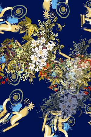 抽象印花华亿平台图片