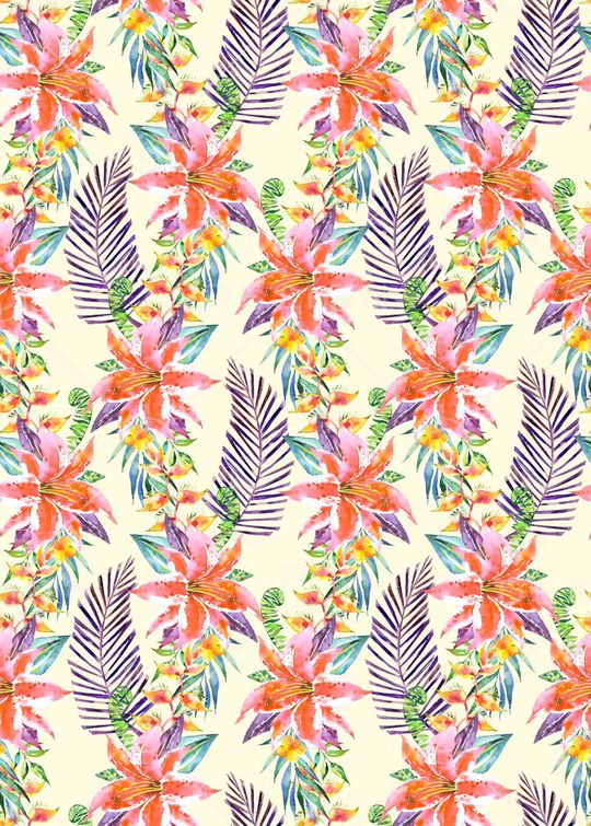 热带风情印花华亿平台图片