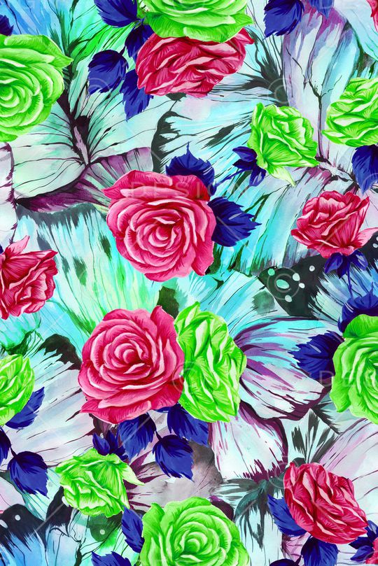 手绘印花华亿平台图片