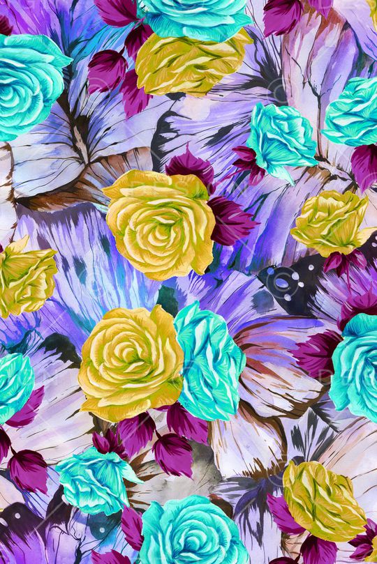 手绘印花华亿平台图片