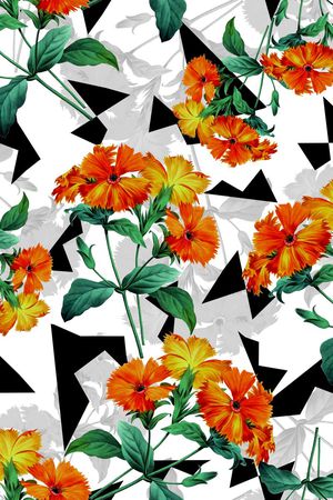 几何印花华亿平台图片