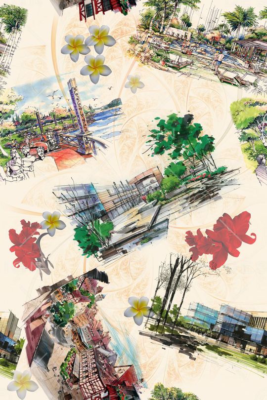 建筑印花华亿平台图片