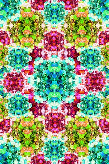 512048-时尚绚丽花卉琉璃组合