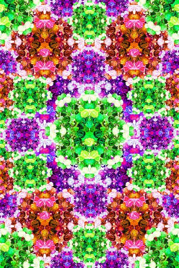 512049-时尚绚丽花卉琉璃组合