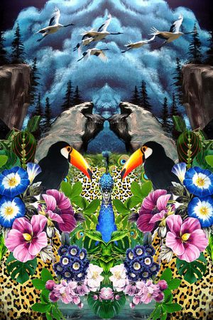 最新时尚流行印花华亿平台图片