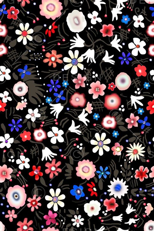 白花印花华亿平台图片