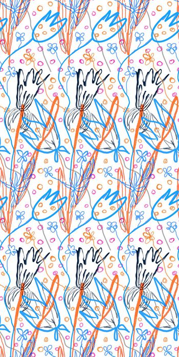 512119-手绘牵牛花