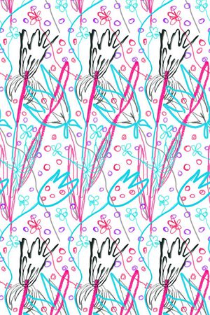 手绘印花华亿平台图片