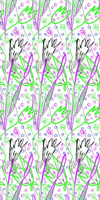 512121-手绘牵牛花