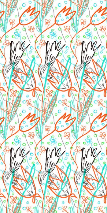 512122-手绘牵牛花