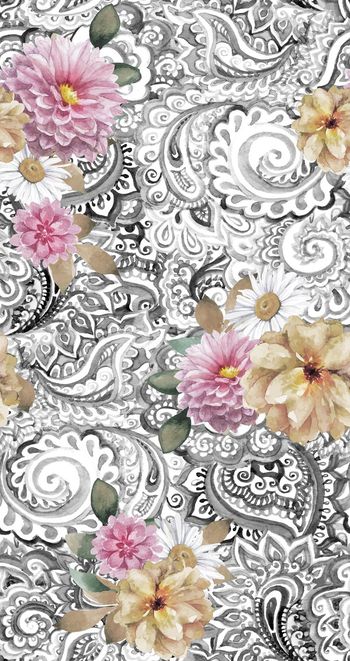 512139-花卉   几何纹理