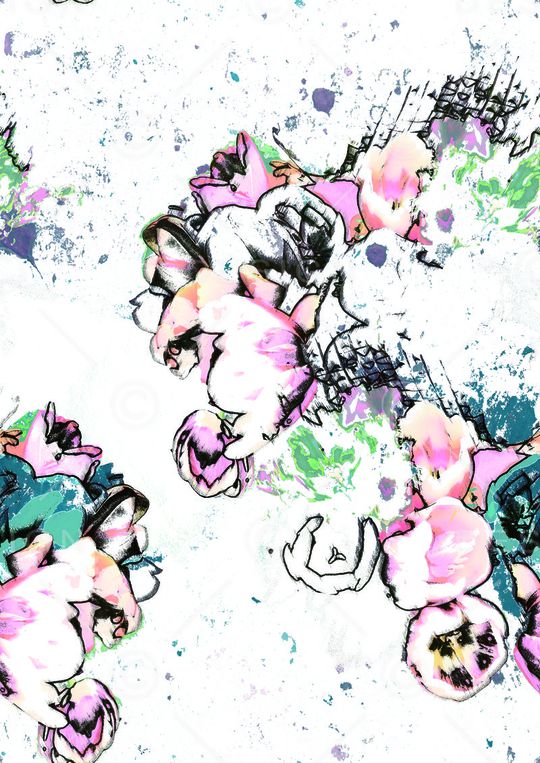 抽象印花华亿平台图片