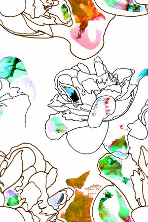 抽象印花华亿平台图片