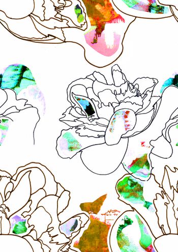 抽象印花华亿平台图片