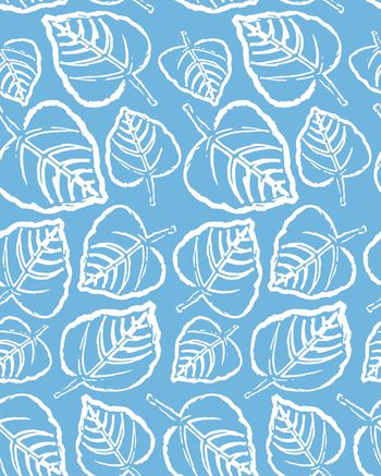 512283-抽象手绘好多树叶