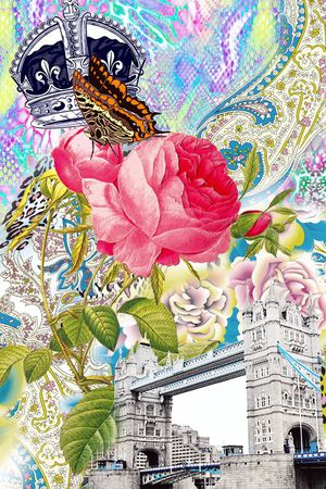 MAX-大牌风格印花华亿平台图片