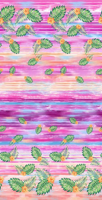 枫叶 花朵 叶子 色彩 纹理 渐变印花华亿平台图片